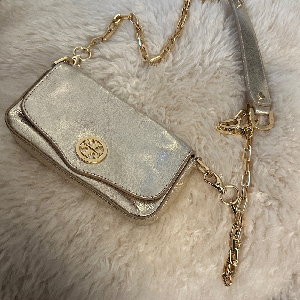 Tory Burch Gold Chain Crossbody Bag